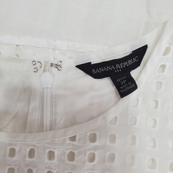 Banana Republic white eyelet lace dress - Picture 4 of 7